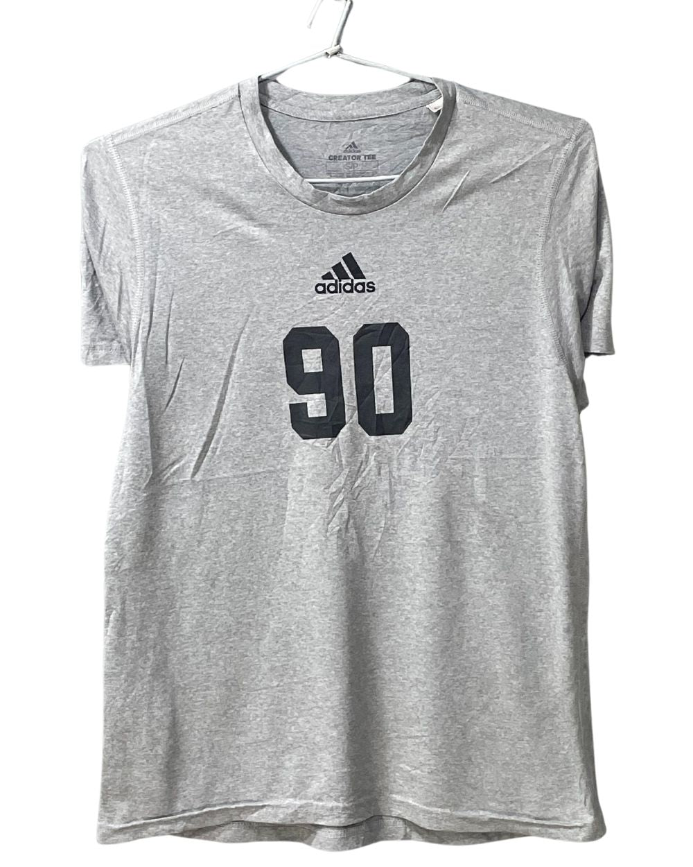Adidas Gray Sport For Women T Shirt Small
