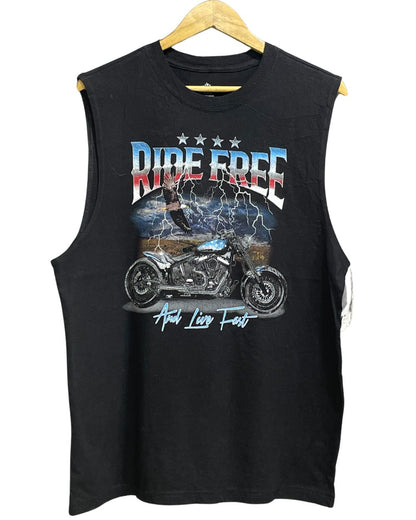 Celebrate Patriotic Black Cotton T Shirt For Men Medium