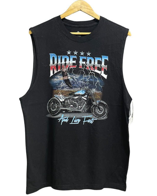 Celebrate Patriotic Black Cotton T Shirt For Men Medium
