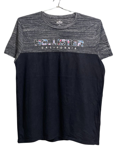 Hollister Black Cotton T Shirt For Men XX Large