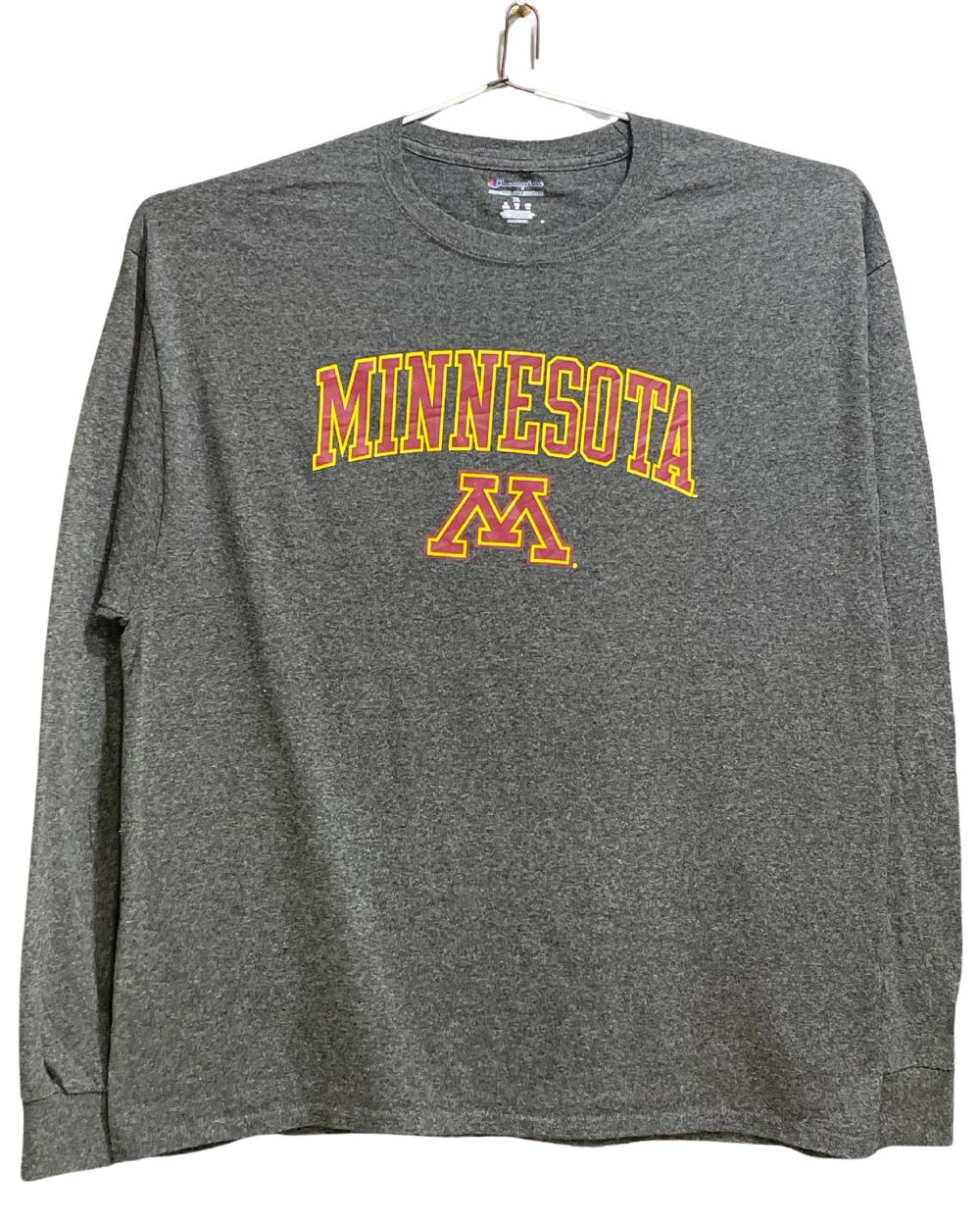 Champion Gray Cotton T Shirt For Men X Large