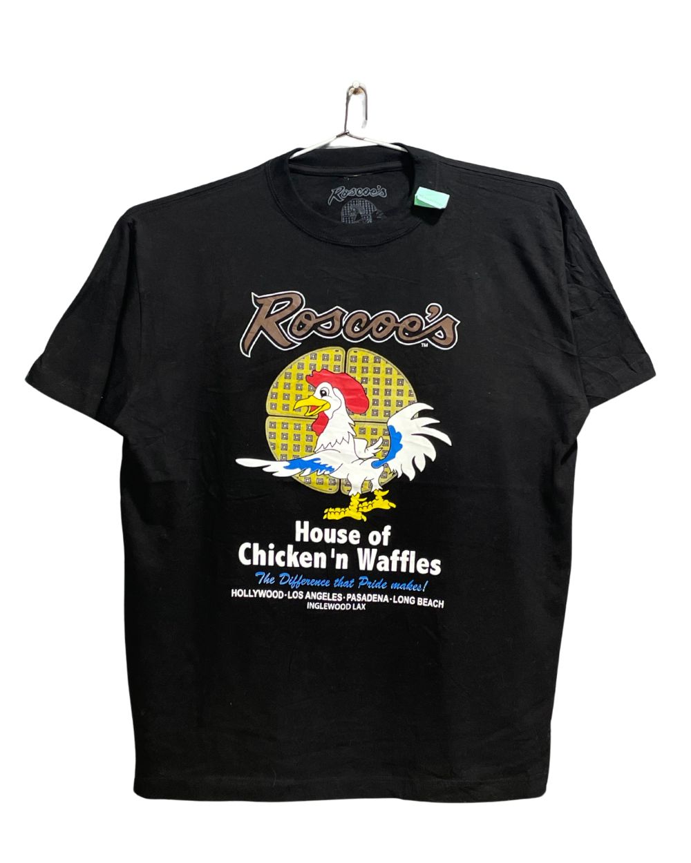 Roscoe's Black Cotton T Shirt For Men X Large