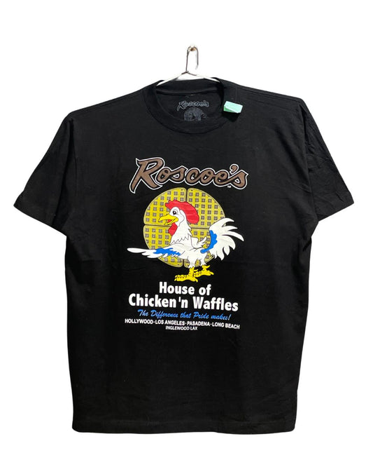 Roscoe's Black Cotton T Shirt For Men X Large