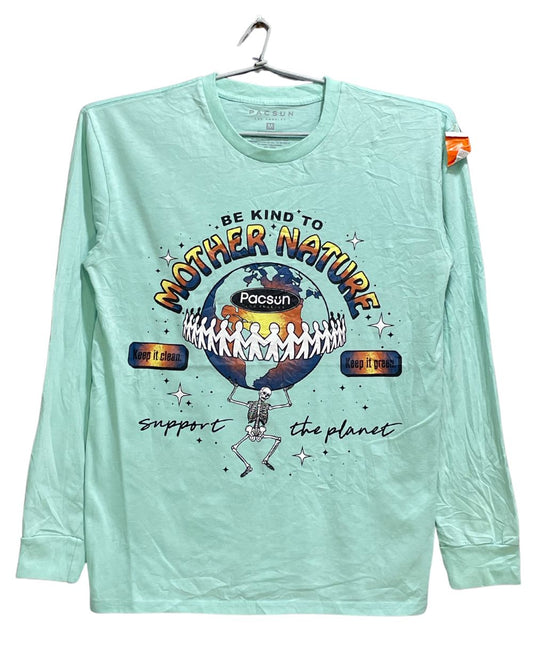 Pacsun Green Cotton T Shirt For Men Medium