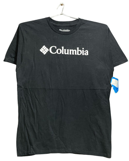 Columbia Black  Cotton T Shirt For Men Large