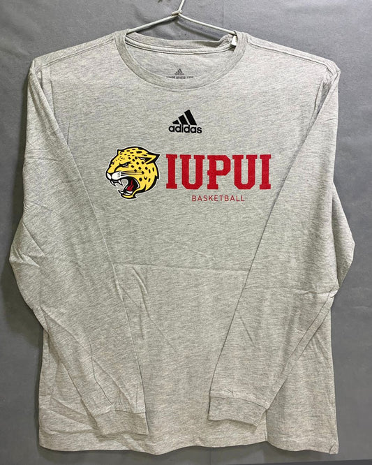 Adidas Gray Cotton T Shirt For Men Large