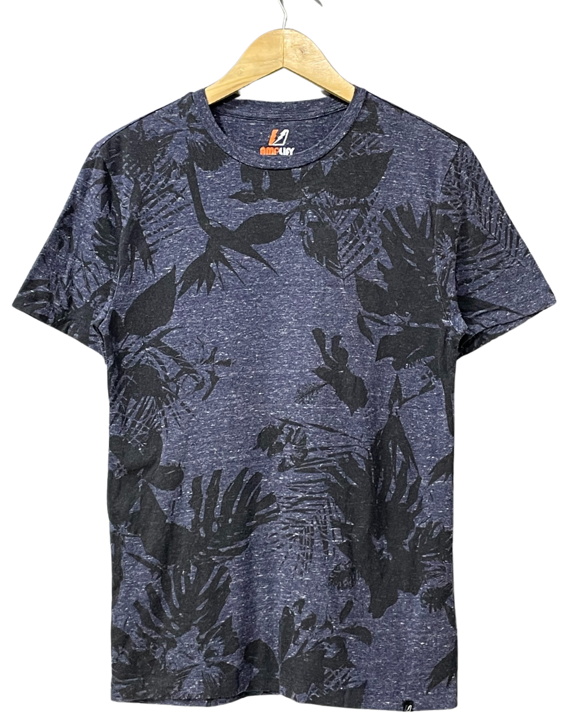 Amplify Blue Cotton T Shirt For Men Small