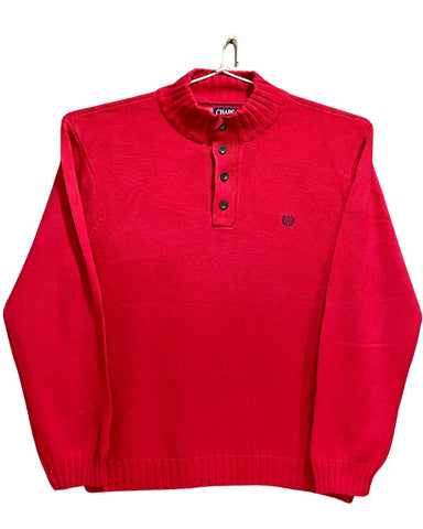 Chaps Red For Wool Winter Men Sweater Large