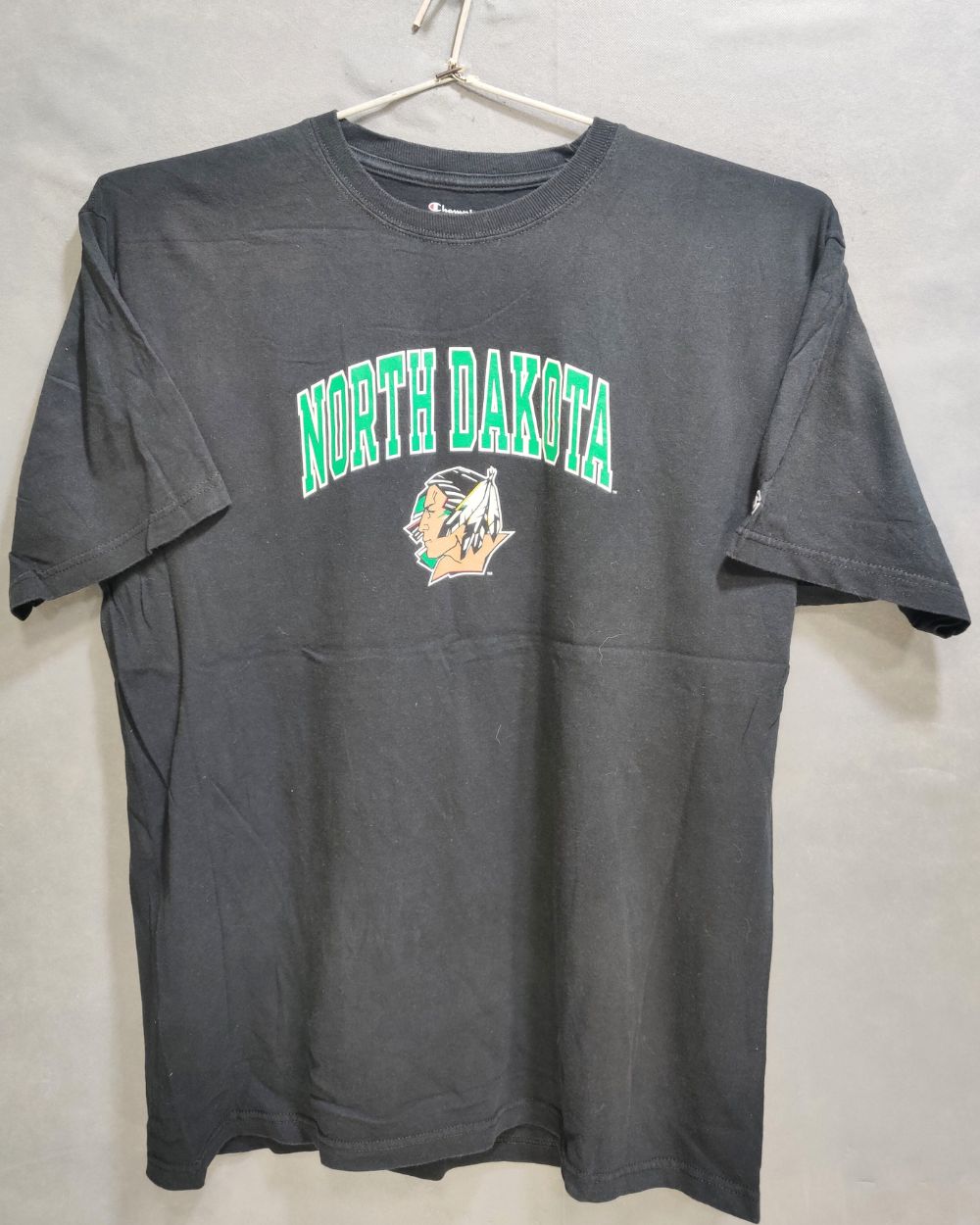 Champion Black Cotton T Shirt For Men Large