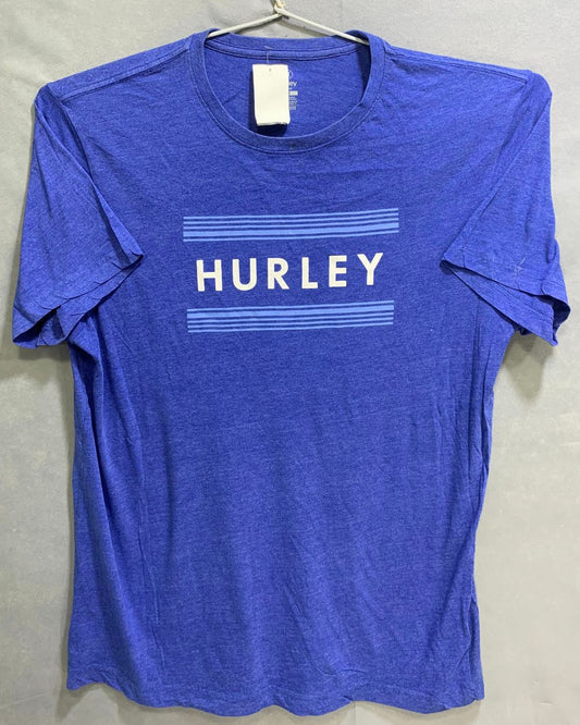 Hurley Blue Cotton T Shirt For Men Large