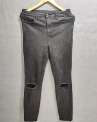 American Eagle Gray Denim Jeans For Women Small