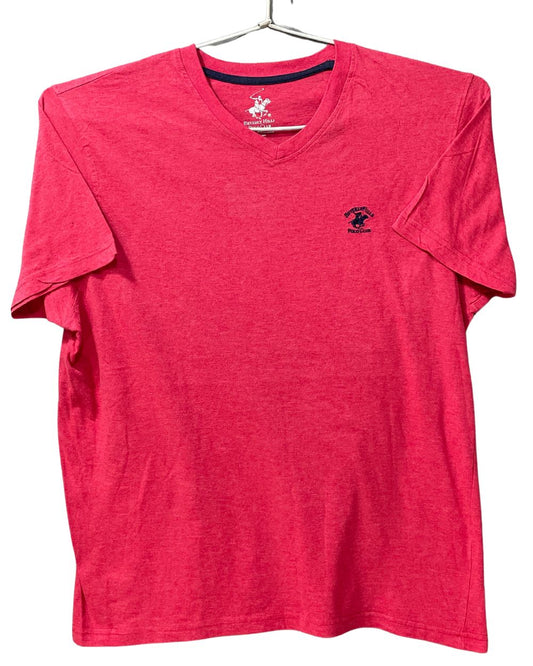 Beverly Hills Pink Cotton T Shirt For Men X Large
