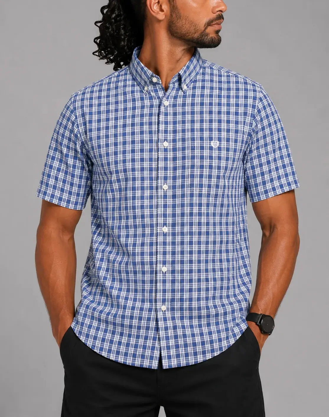Chaps Men Cotton Blue Shirt XL – Preloved Labels