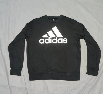 Adidas Men Cotton Fleece Black Sweatshirt M – Preloved Labels (view 2)