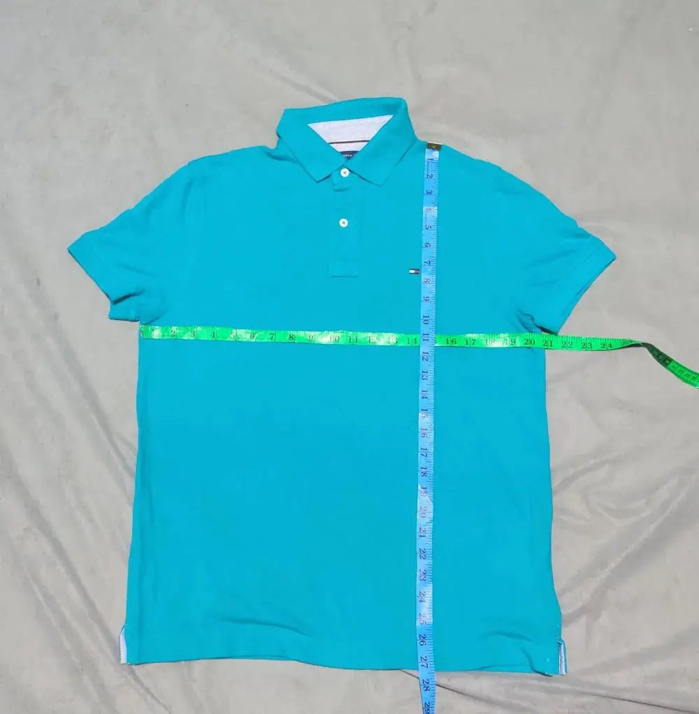 Tommy Hilfiger Men Blue Cotton Polo T Shirt M – Preloved Labels (view 4)