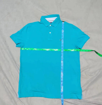 Tommy Hilfiger Men Blue Cotton Polo T Shirt M – Preloved Labels (view 4)
