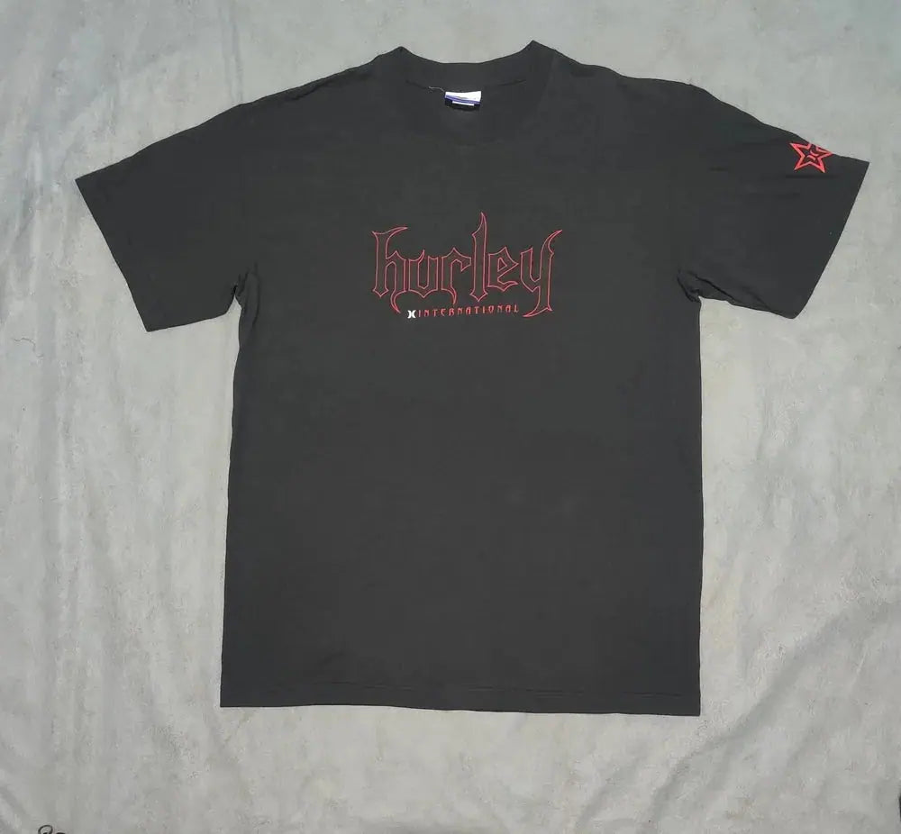 Hurley Men Cotton Black T Shirt XL – Preloved Labels (view 2)