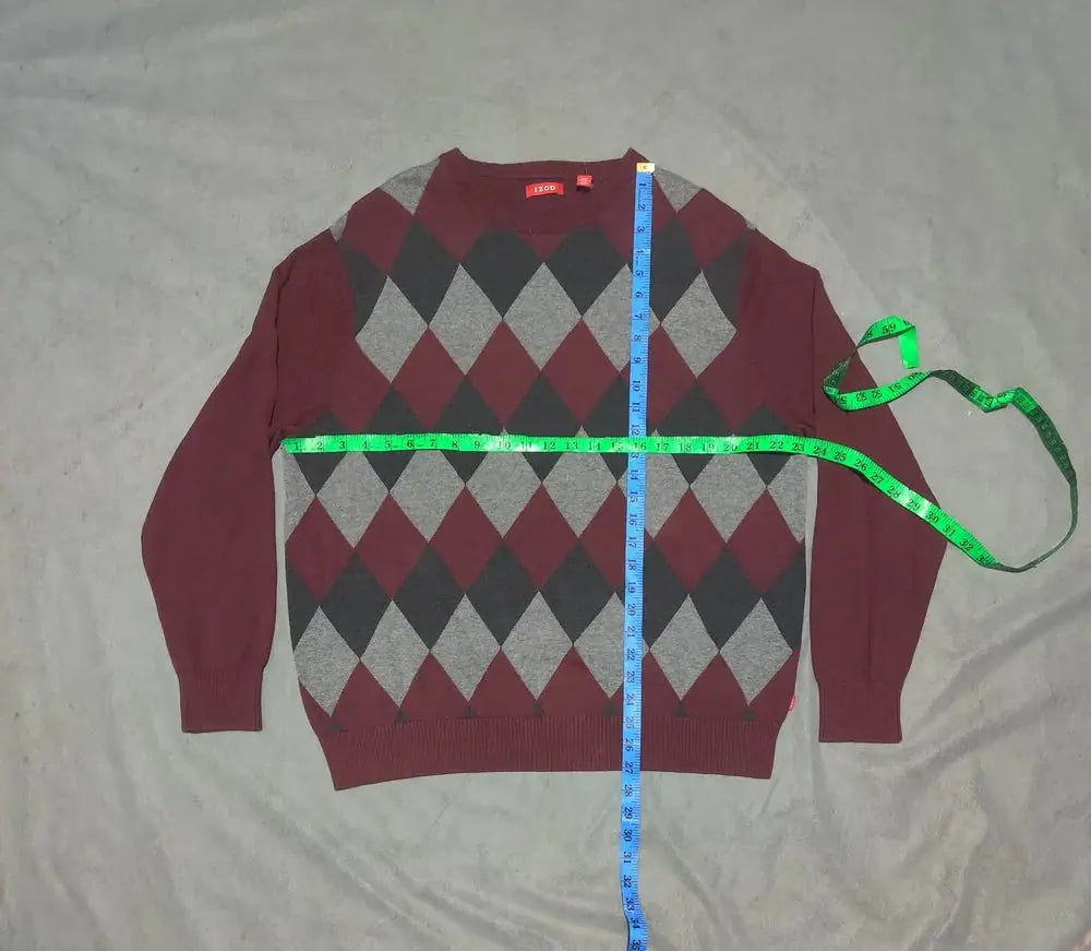 Izod Men Cotton Fleece Maroon Sweater L – Preloved Labels (view 4)