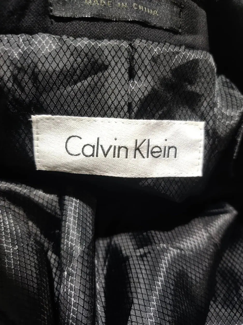 Calvin Klein Men Cotton Black Coat L – Preloved Labels (view 3)