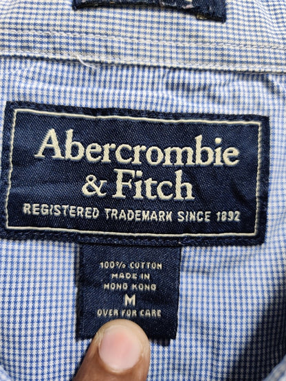 Abercrombie & Fitch Blue Cotton Shirt For Men X Large - Preloved Labels