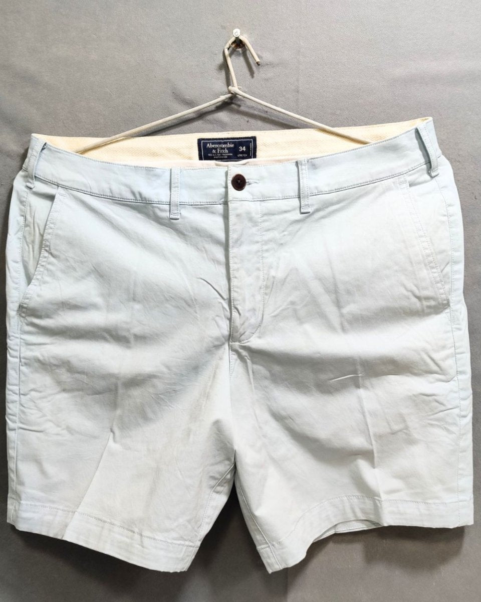 Abercrombie & Fitch Blue Cotton Short For Men M - Preloved Labels