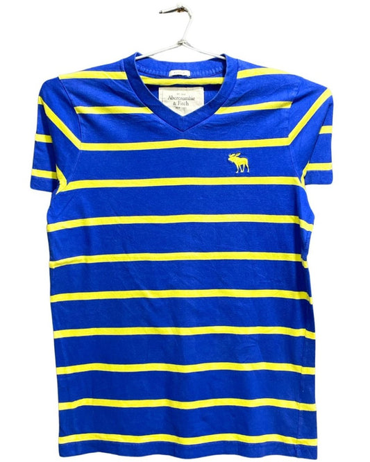 Abercrombie & Fitch Blue Cotton T Shirt For Men M - Preloved Labels