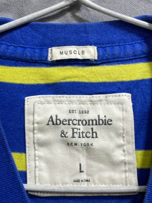 Abercrombie & Fitch Blue Cotton T Shirt For Men M - Preloved Labels