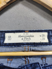 Abercrombie & Fitch Blue Denim Jeans For Women Small - Preloved Labels
