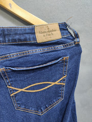 Abercrombie & Fitch Blue Denim Jeans For Women Small - Preloved Labels