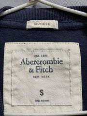 Abercrombie & Fitch Branded Original Blue Cotton T Shirt For Men - Preloved Labels