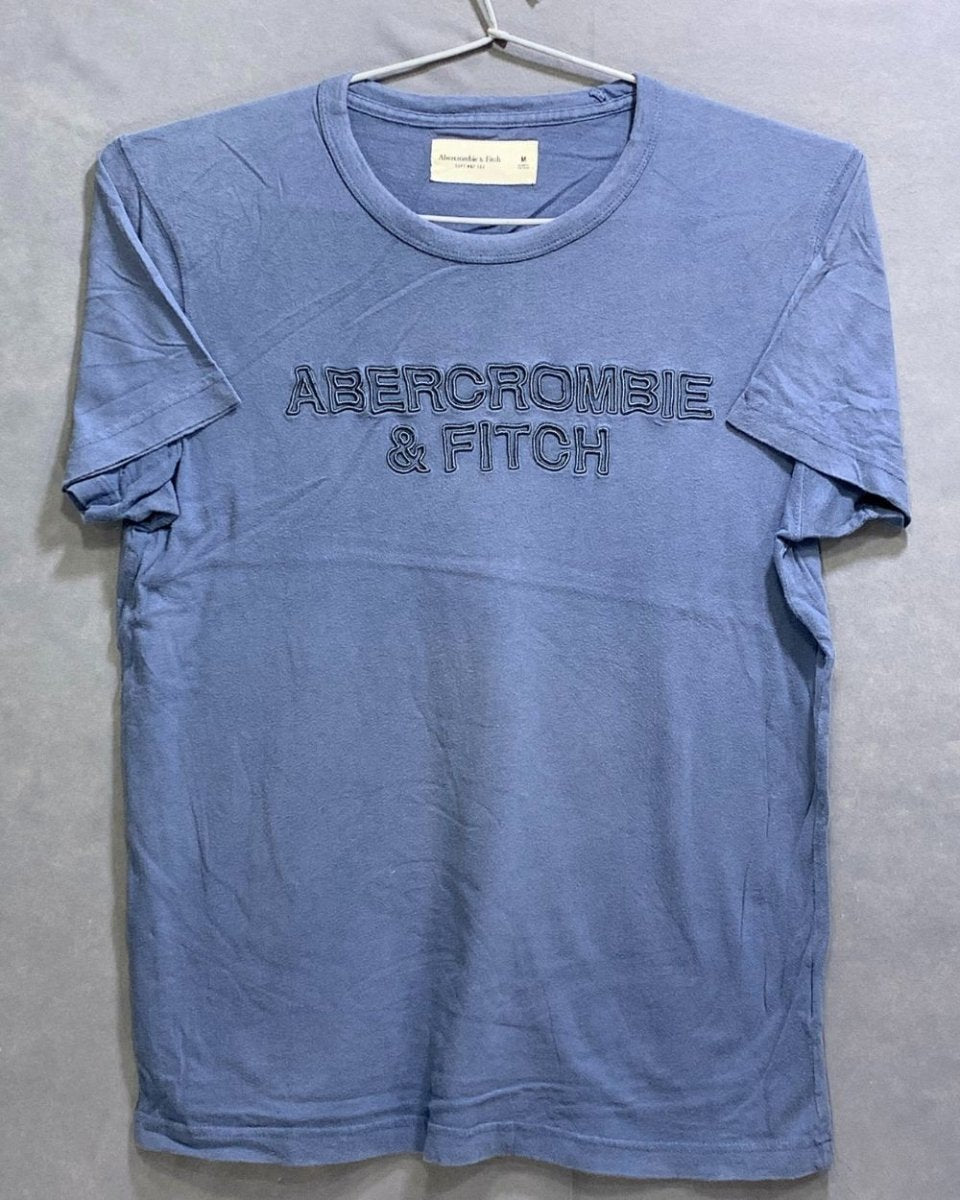Abercrombie & Fitch Branded Original Cotton Deck & Gray T Shirt For Men - Preloved Labels