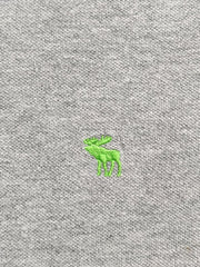 Abercrombie & Fitch Branded Original Cotton Gray Polo T Shirt For Men - Preloved Labels