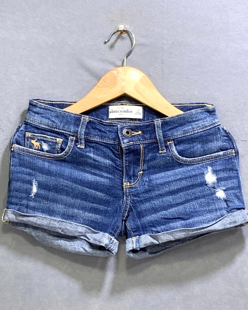 Abercrombie & Fitch Branded Original Denim Half Short For Kids - Preloved Labels