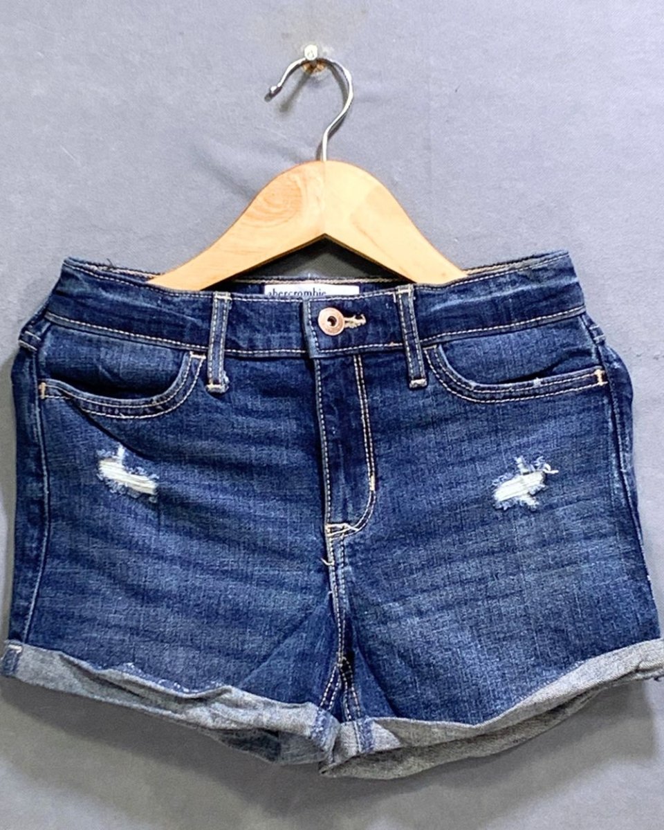 Abercrombie & Fitch Branded Original Denim Half Short For Kids - Preloved Labels