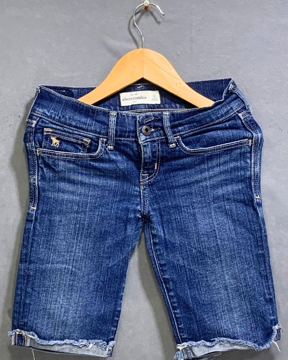 Abercrombie & Fitch Branded Original Denim Short For Kids - Preloved Labels