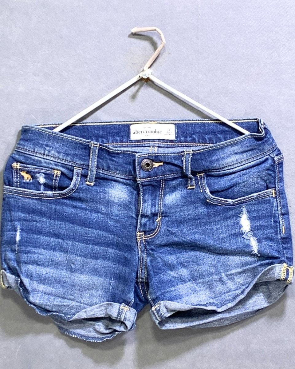 Abercrombie & Fitch Branded Original Denim Short For Kids - Preloved Labels