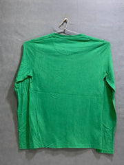 Abercrombie & Fitch Branded Original Green & Blue Cotton T Shirt For Men - Preloved Labels