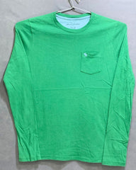 Abercrombie & Fitch Branded Original Green & Blue Cotton T Shirt For Men - Preloved Labels