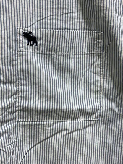Abercrombie & Fitch Branded Original White & Orang Cotton Shirt For Men - Preloved Labels