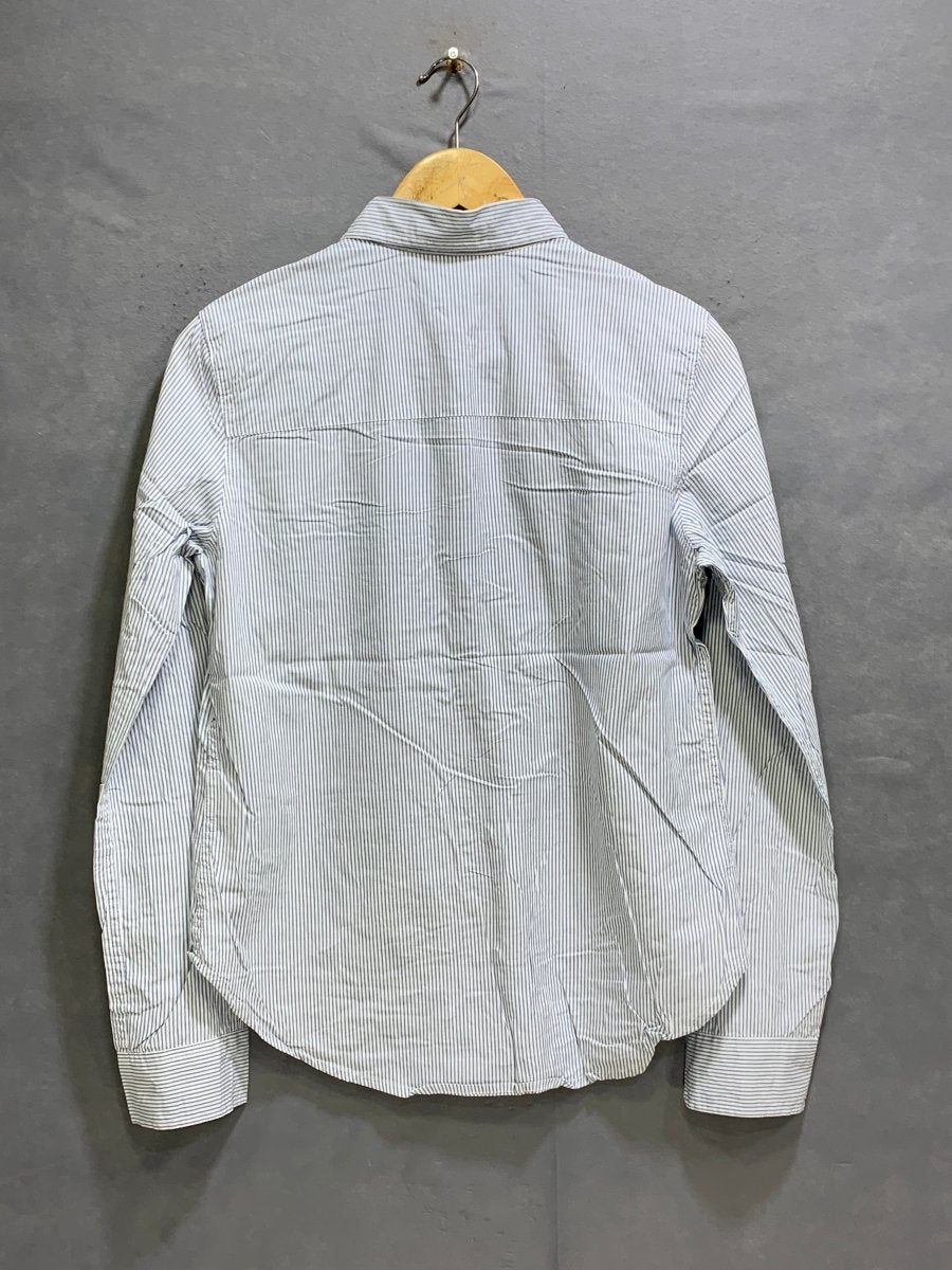 Abercrombie & Fitch Branded Original White & Orang Cotton Shirt For Men - Preloved Labels
