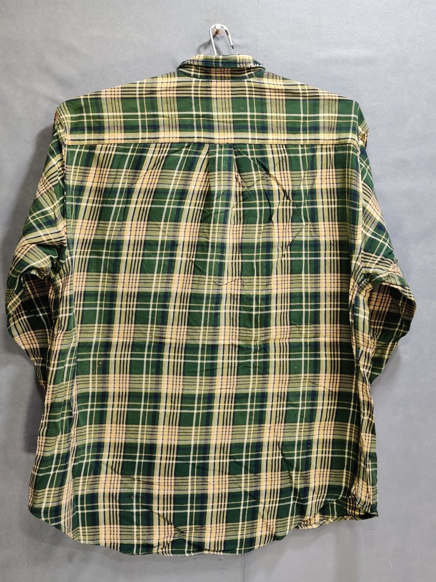Abercrombie & Fitch Green Cotton Winter Shirt For Men - Preloved Labels