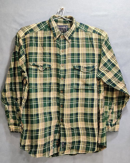 Abercrombie & Fitch Green Cotton Winter Shirt For Men - Preloved Labels
