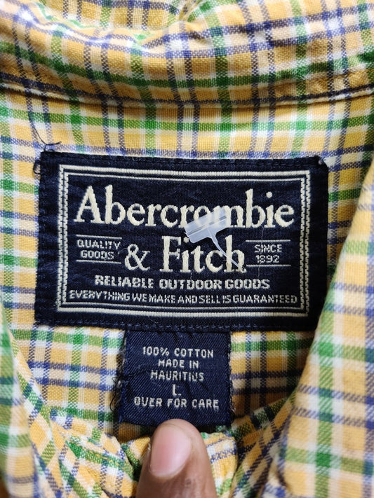 Abercrombie & Fitch Multi Cotton Shirt For Men XX Large - Preloved Labels