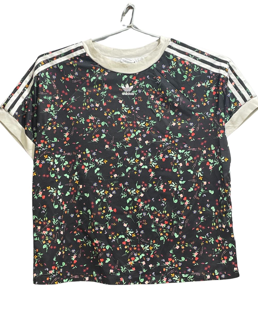 Adidas Black Polyester Jersey Sport For Women T Shirt Kids - Preloved Labels