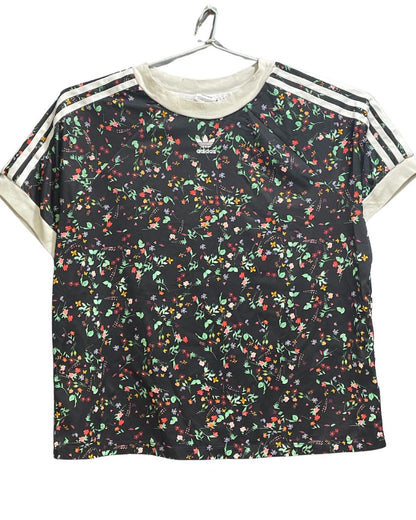 Adidas Black Polyester Jersey Sport For Women T Shirt Kids - Preloved Labels