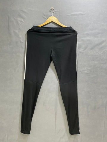 Adidas Black Polyester Jersey Summer Trouser For Men Small - Preloved Labels