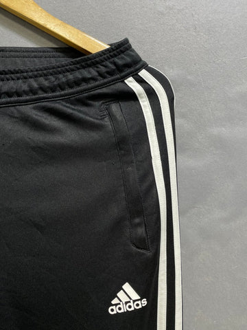 Adidas Black Polyester Jersey Summer Trouser For Men Small - Preloved Labels