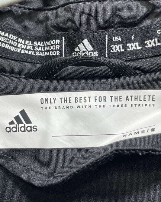 Adidas Black Polyester Sport Polo T Shirt For Men 3X Large - Preloved Labels