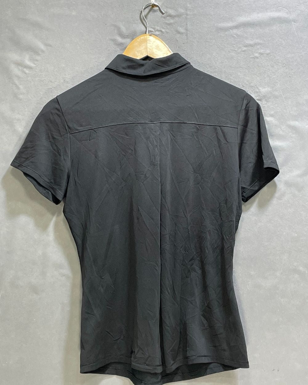 Adidas Black Sport For Women Polo T Shirt M - Preloved Labels