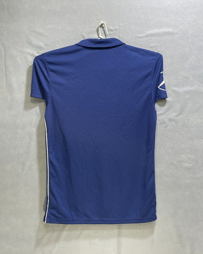 Adidas Blue Polyester Sport Polo T Shirt For Men Small - Preloved Labels